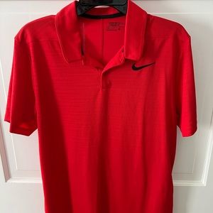 Red Nike Polo Medium